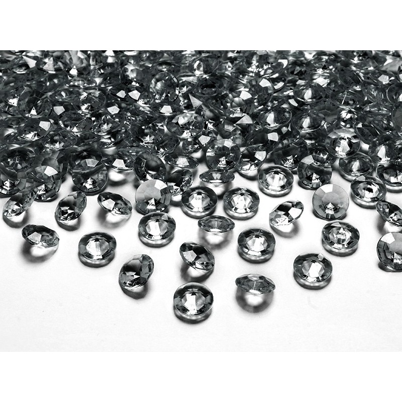 100 scattered diamonds anthracite 1.2cm