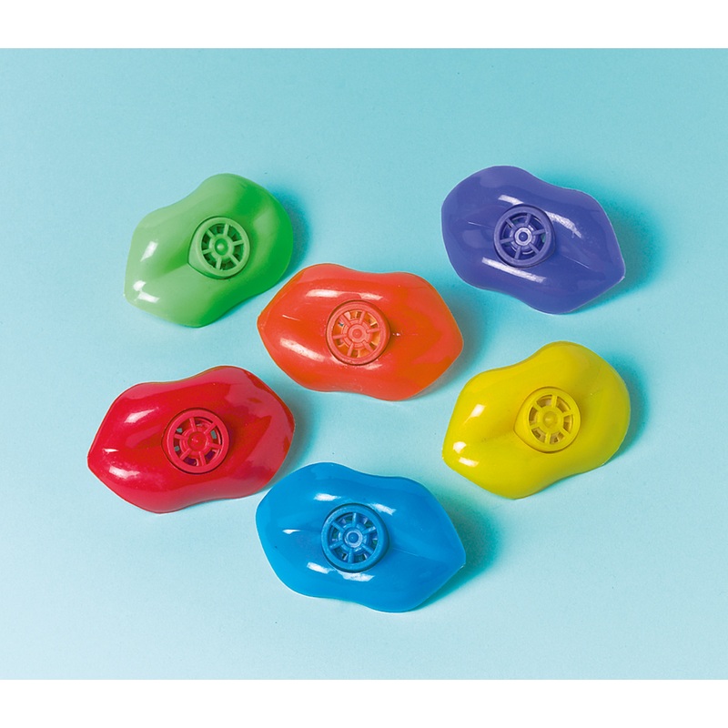 12 Funny lips whistling Colorful party fun