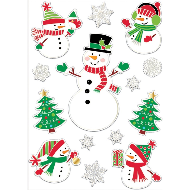14 winter forest window stickers 45 x 30cm