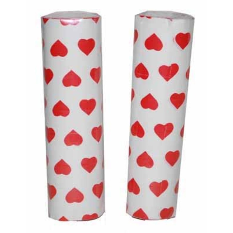 2 heart streamers Amour