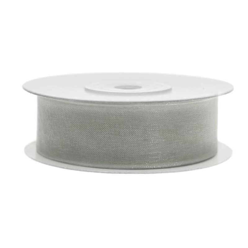25m gift ribbon in gray