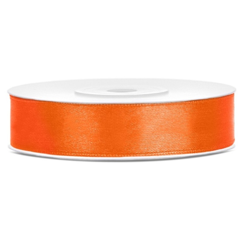 25m satin ribbon orange