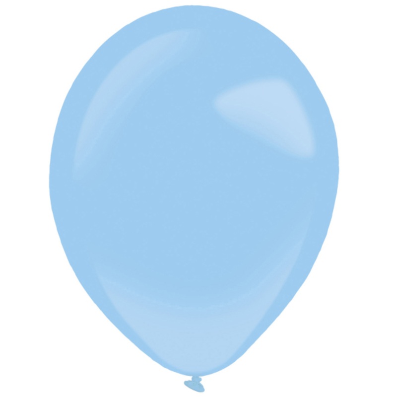 50 latex balloons pastel blue 27.5cm