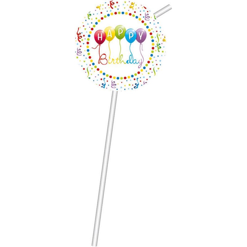 6 party madness straws 24cm