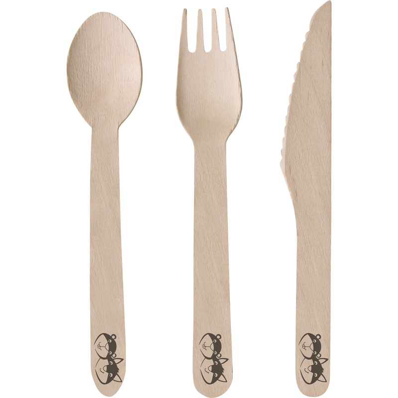 8 wooden cutlery sets Fuchs & Biber