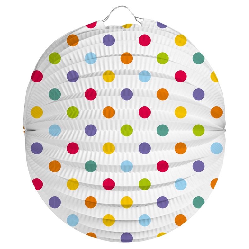 Colorful dotted lantern 22cm