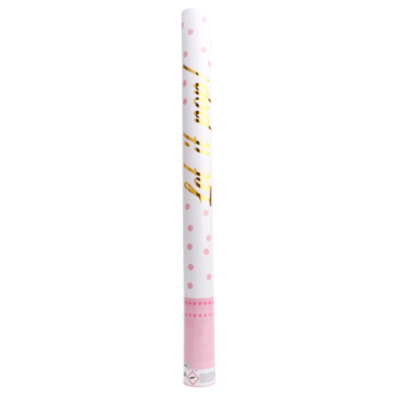 Pink Dots confetti cannon 60cm