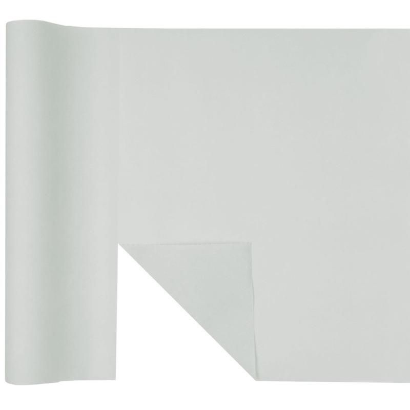 Plain table runner pearl gray 4.8m