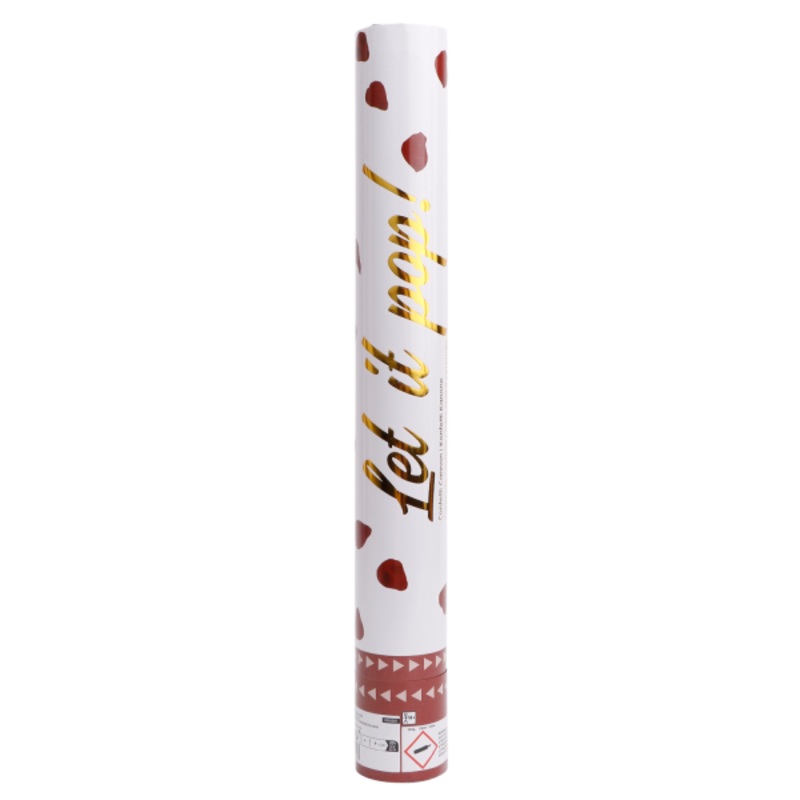 Red rose petals confetti cannon 40cm