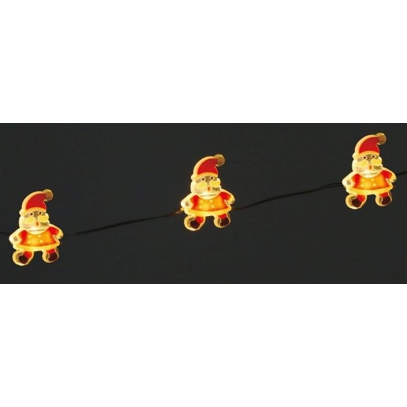 Santa Claus LED light chain 2m