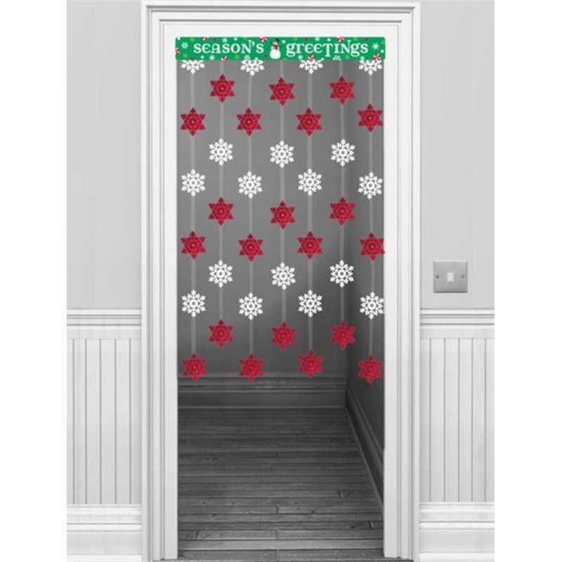 Seasons Greetings door curtain 1.2m