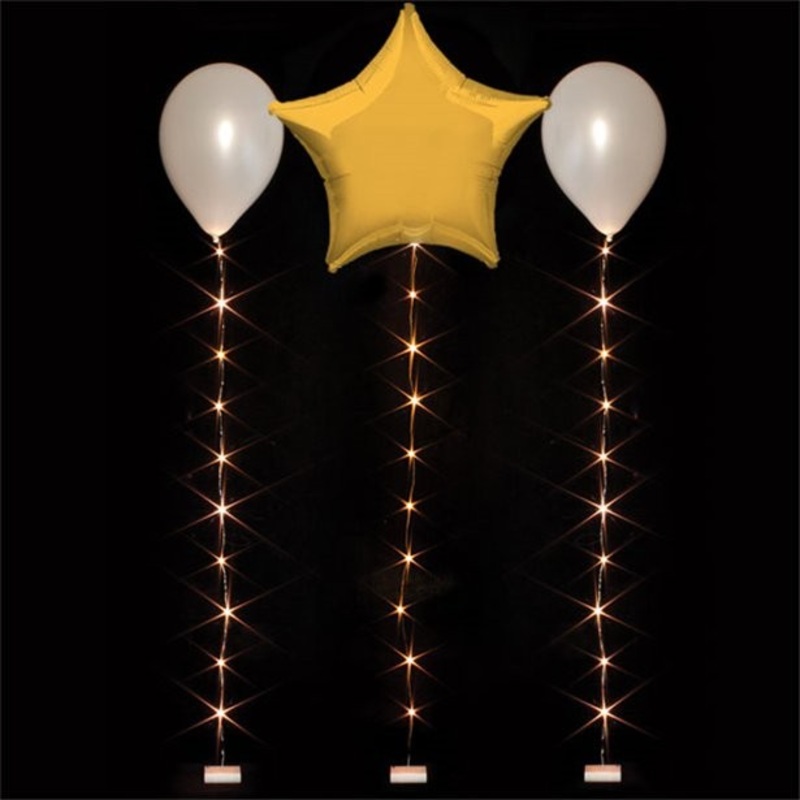 Warm white balloon light chain 1m