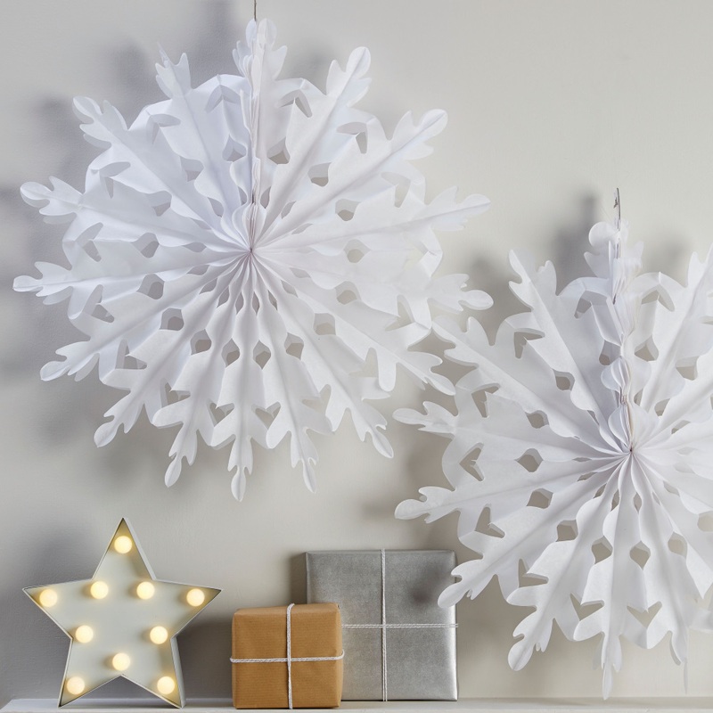 white paper rosette Snowflake