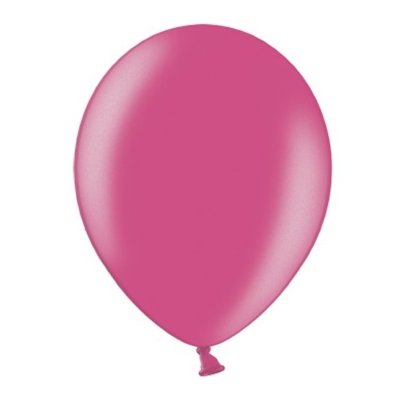 100 balloons metallic fuchsia 36cm