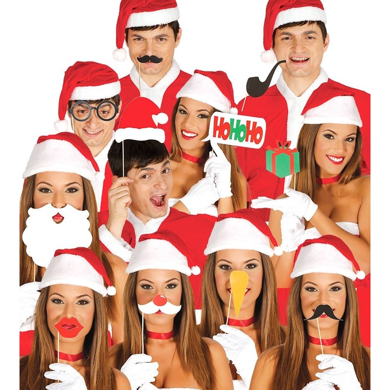 12 Christmas photo box props