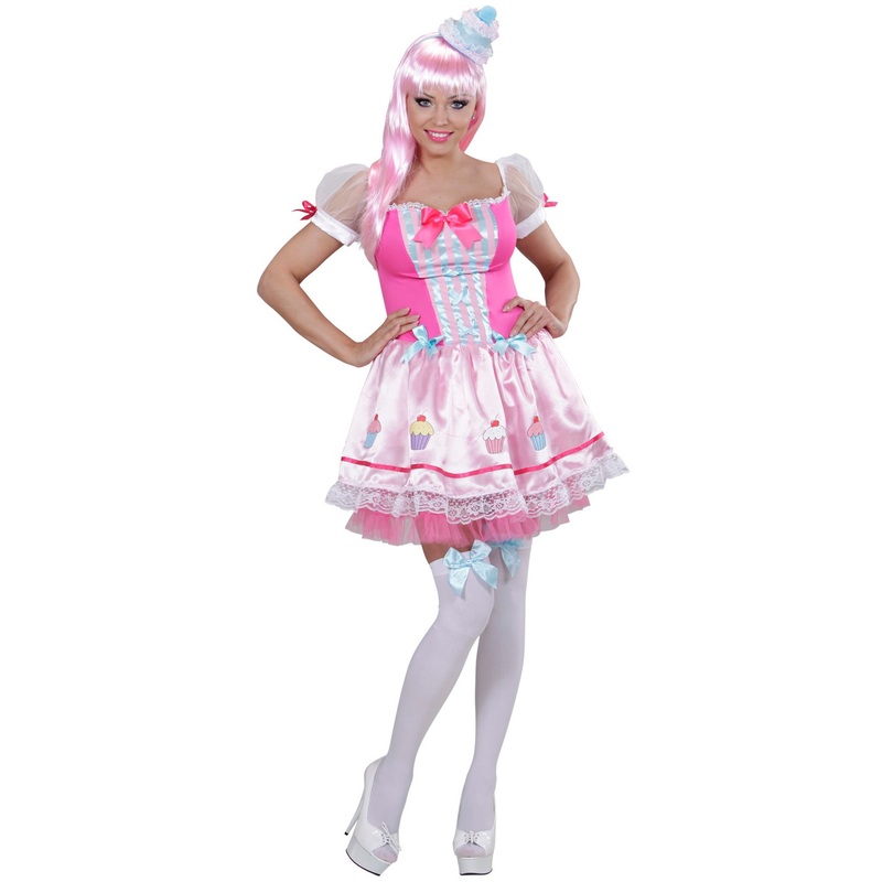 Backfee Ine Cupcake costume for women pink S