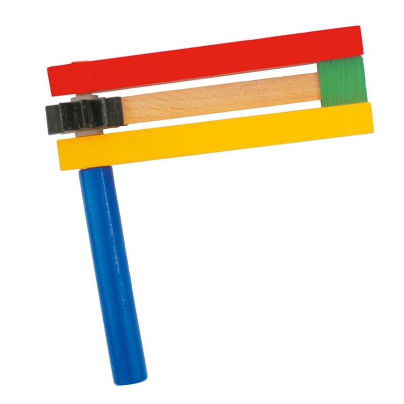 Colorful wooden ratchet