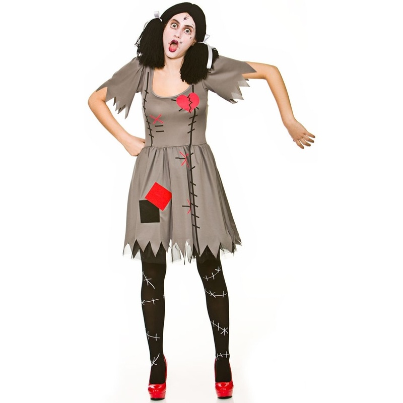 Crazy voodoo doll costume for women XS