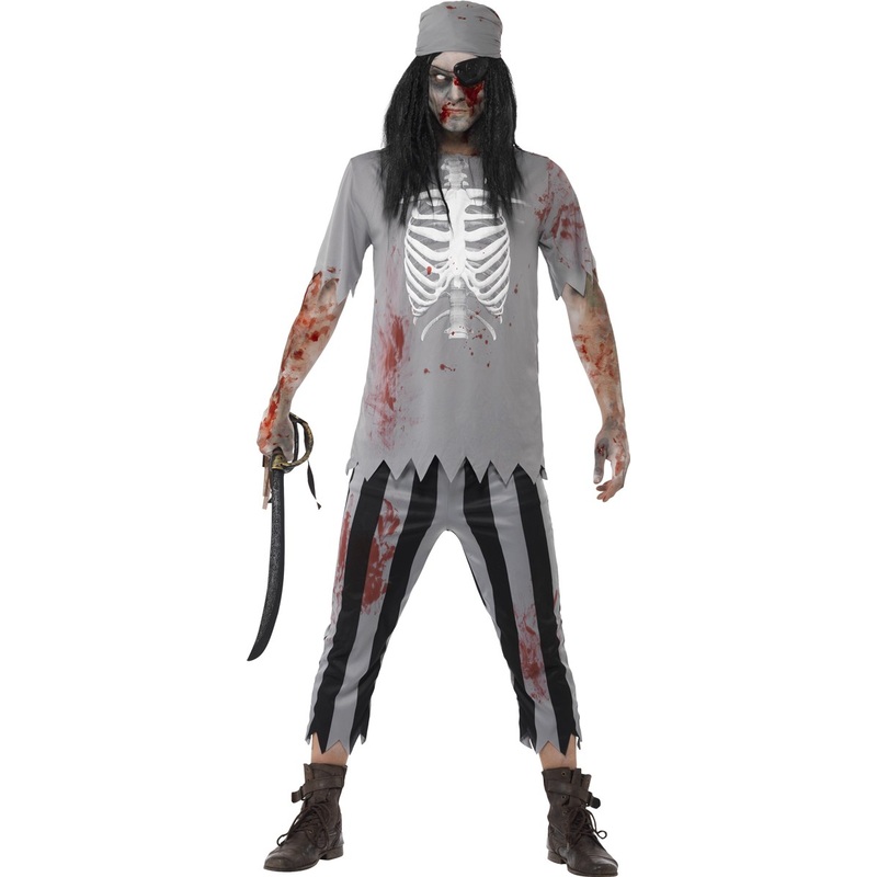 Dead Jack men's costume in gray S