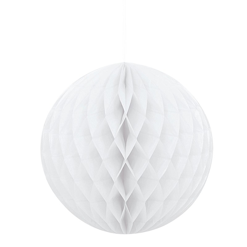 Decorative honeycomb ball honey white 20cm