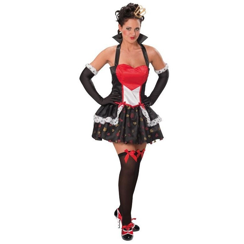 Heart lady costume with stand-up collar 34