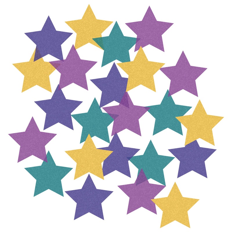 New Moon Eid Mubarak Star Confetti