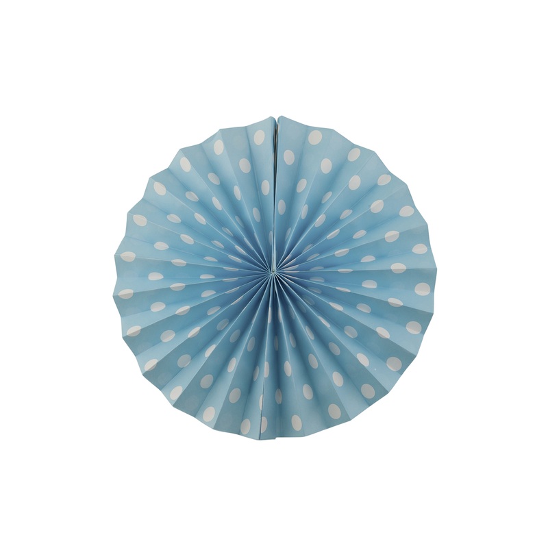 Points fun blue decoration fan pack of 2 40 cm