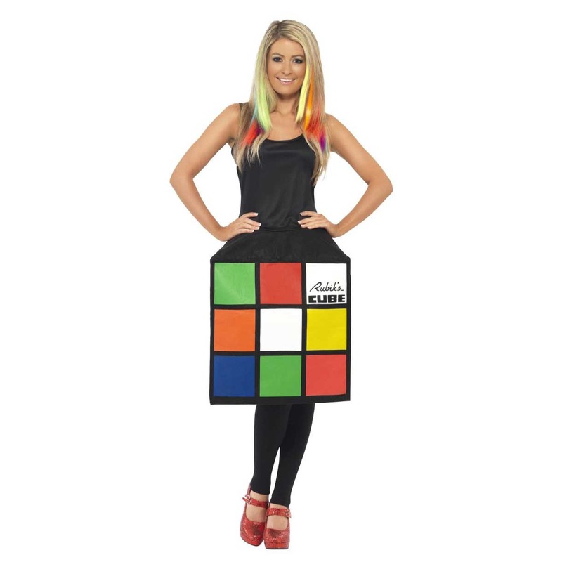 Rubik Rubik's Cube Ladies Costume 3D S