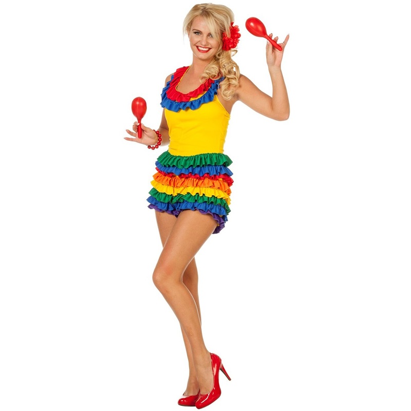 Ruched rainbow dress Silly for women 34