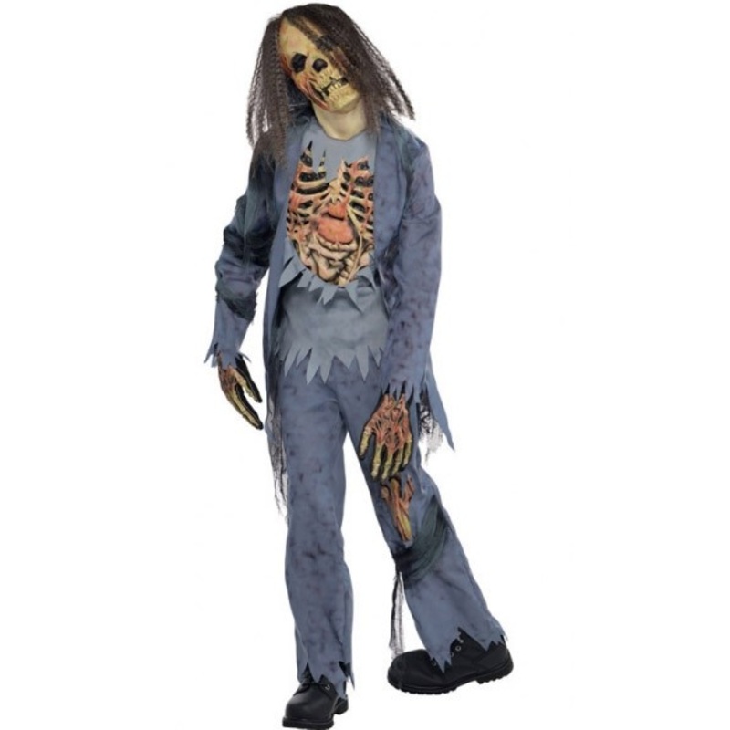 Shuffling zombie child costume