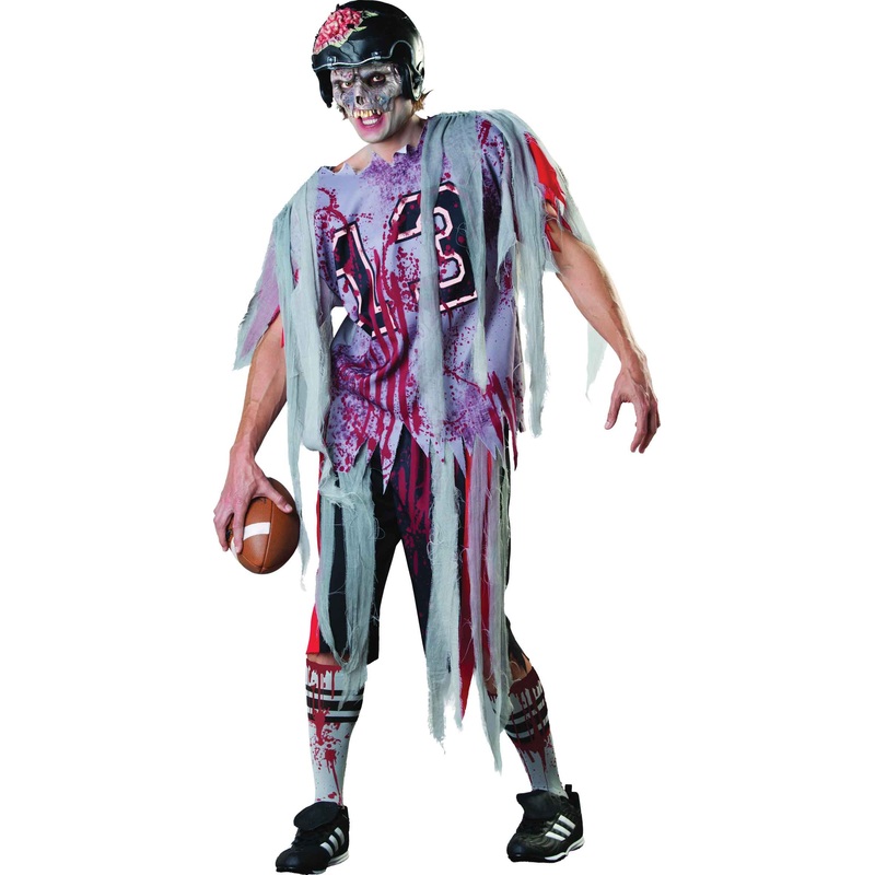 Zombie football star men's costume