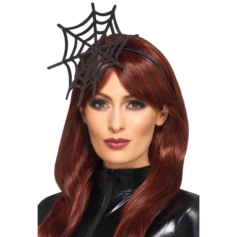 Arachna headband with spider web