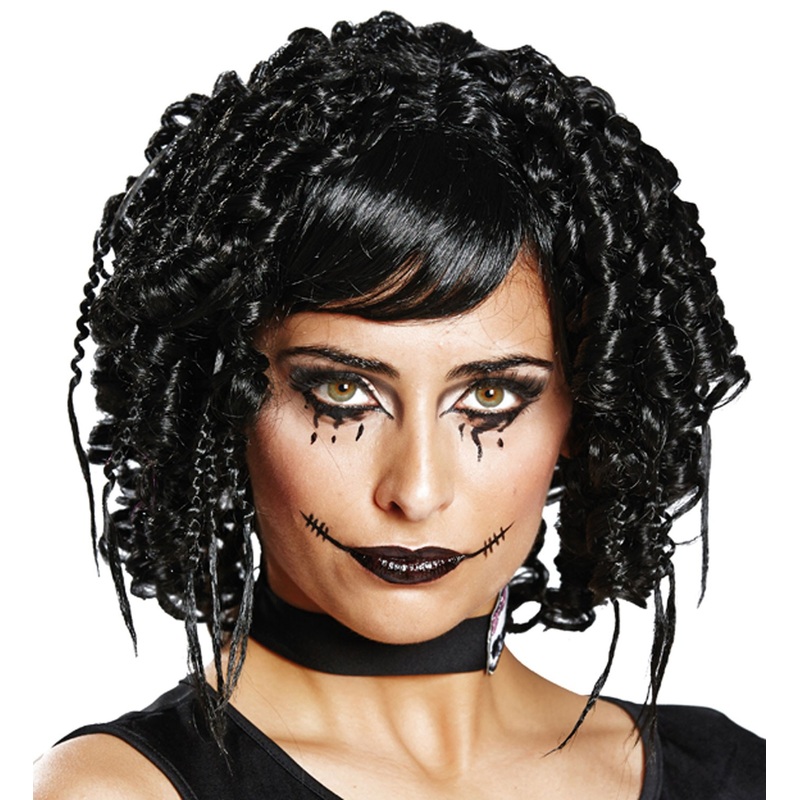 Black horror dolls ladies wig