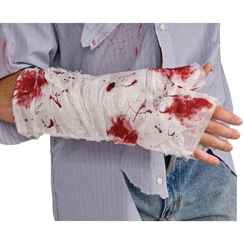 Bloody bandage for the hand