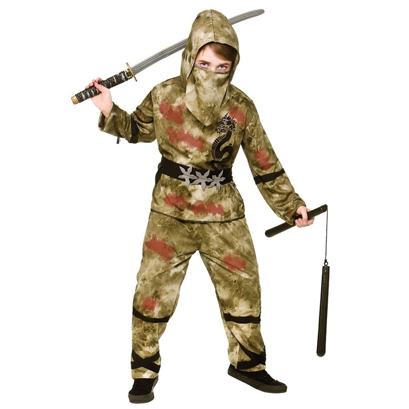 Bloody ninja fighter child costume S