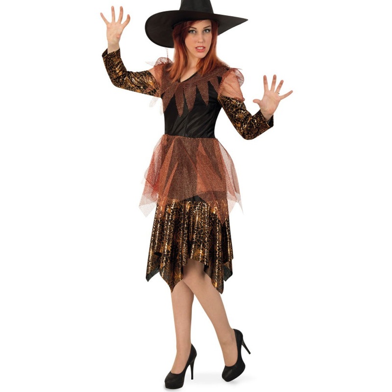 Bronze witch Kiara ladies costume 38