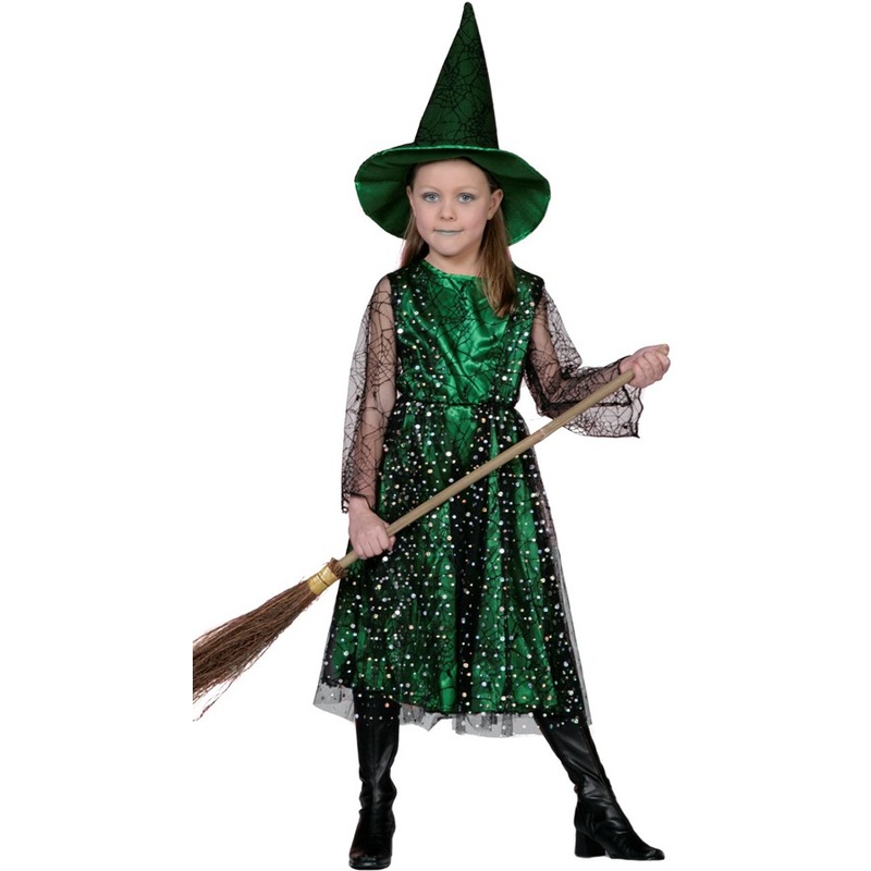 Green sorceress Didi costume for children 104