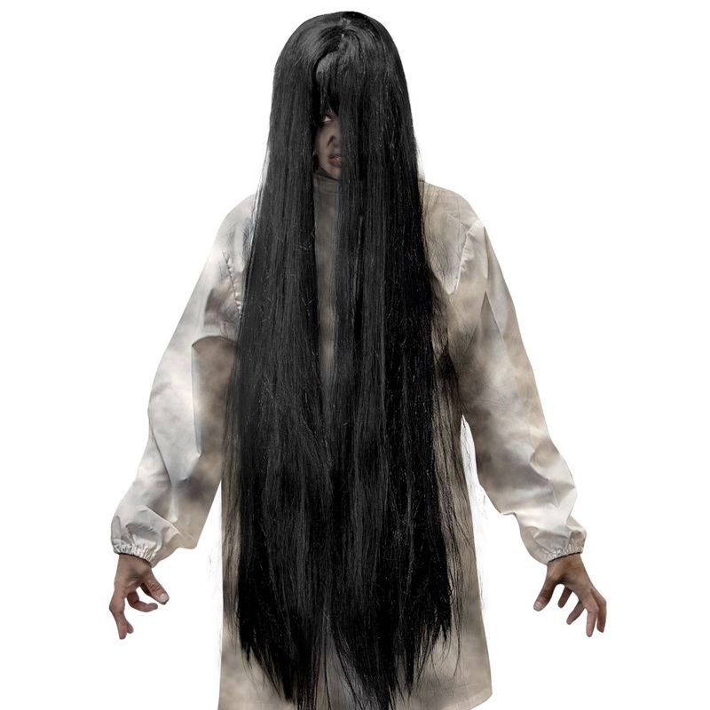 Horror zombie wig in black