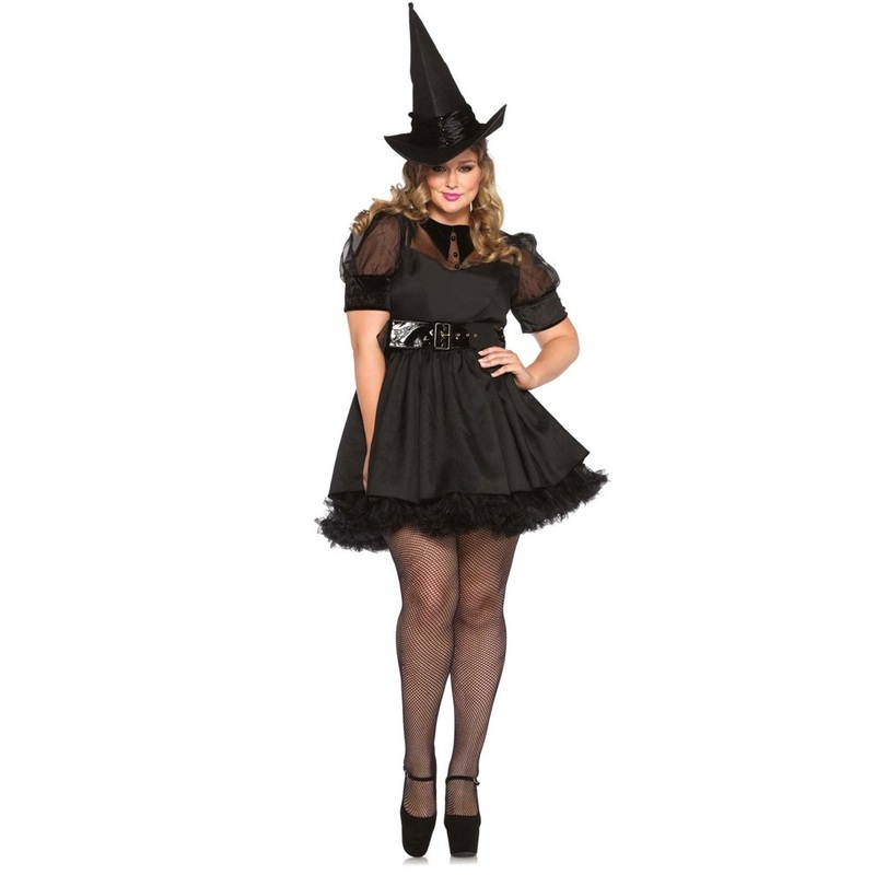 Magical dark witch ladies costume plus size XL-XXL