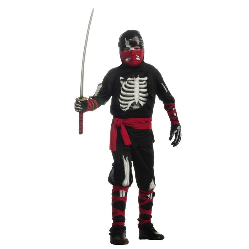 Ninja skeleton child costume M