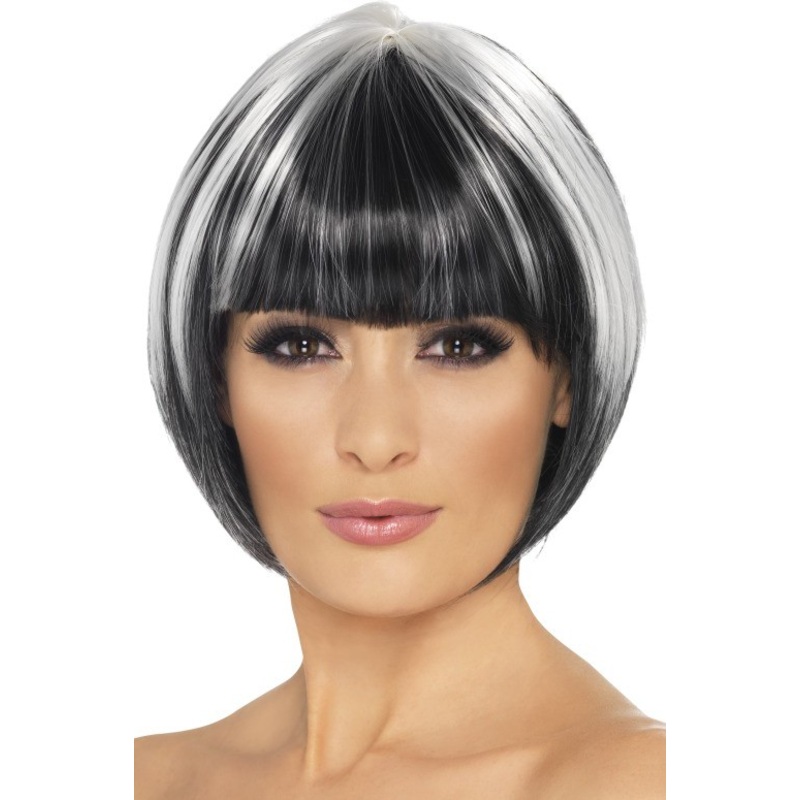 Bob wig Elena black and white