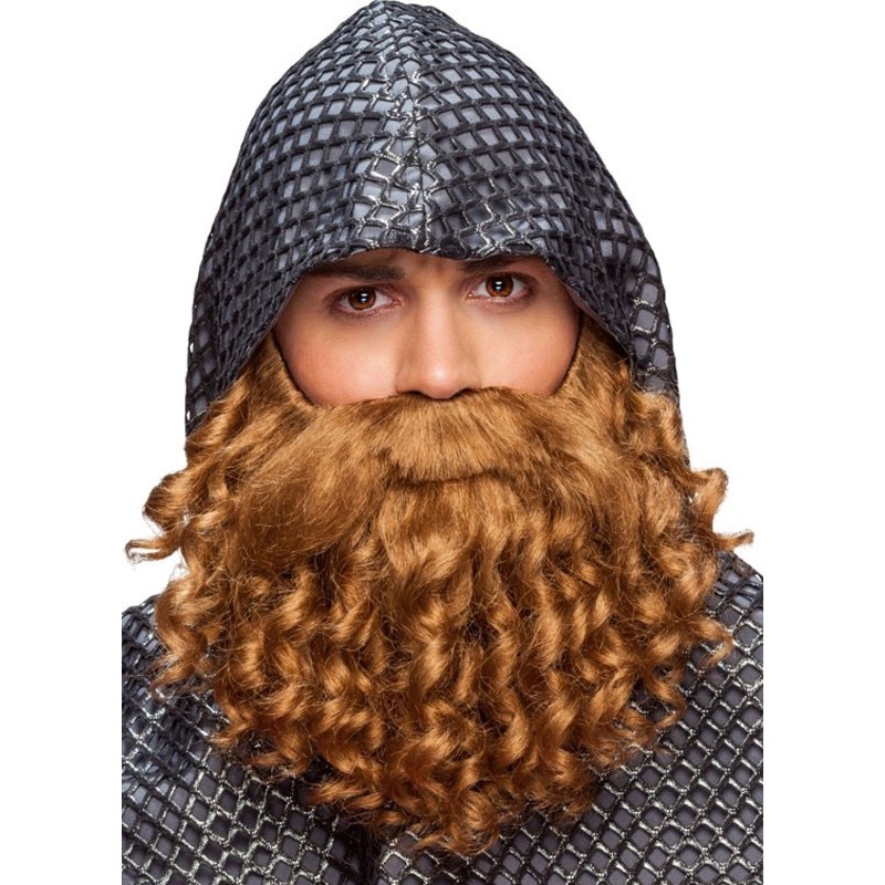 Brown knight full beard