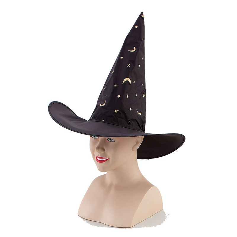 Crescent moon sorceress and witch hat