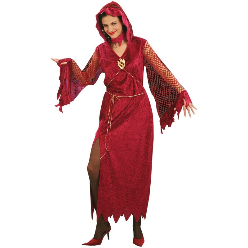 Devil witch costume red