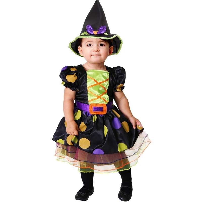 Dot witch costume for toddlers