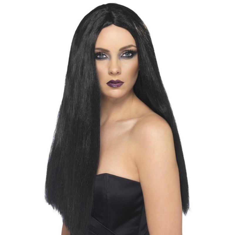 Gothic Long Black Wig Bella