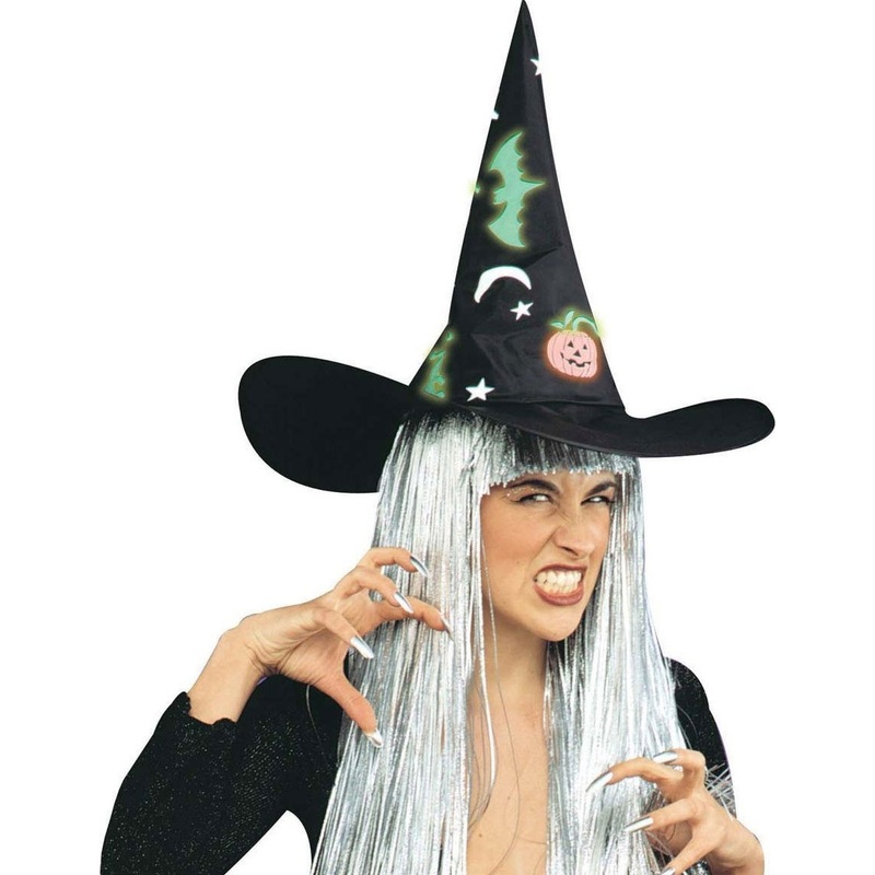 Halloween neon hat witch costume