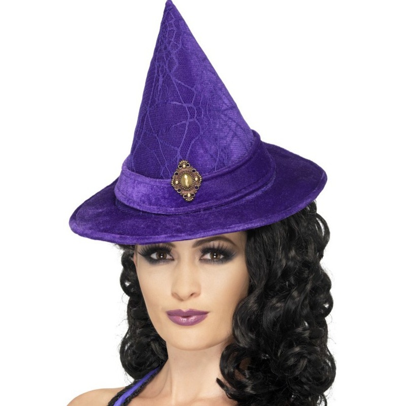 Magic hat with purple emblem
