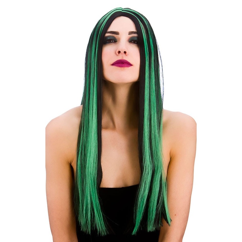 Mathilda Halloween wig black green