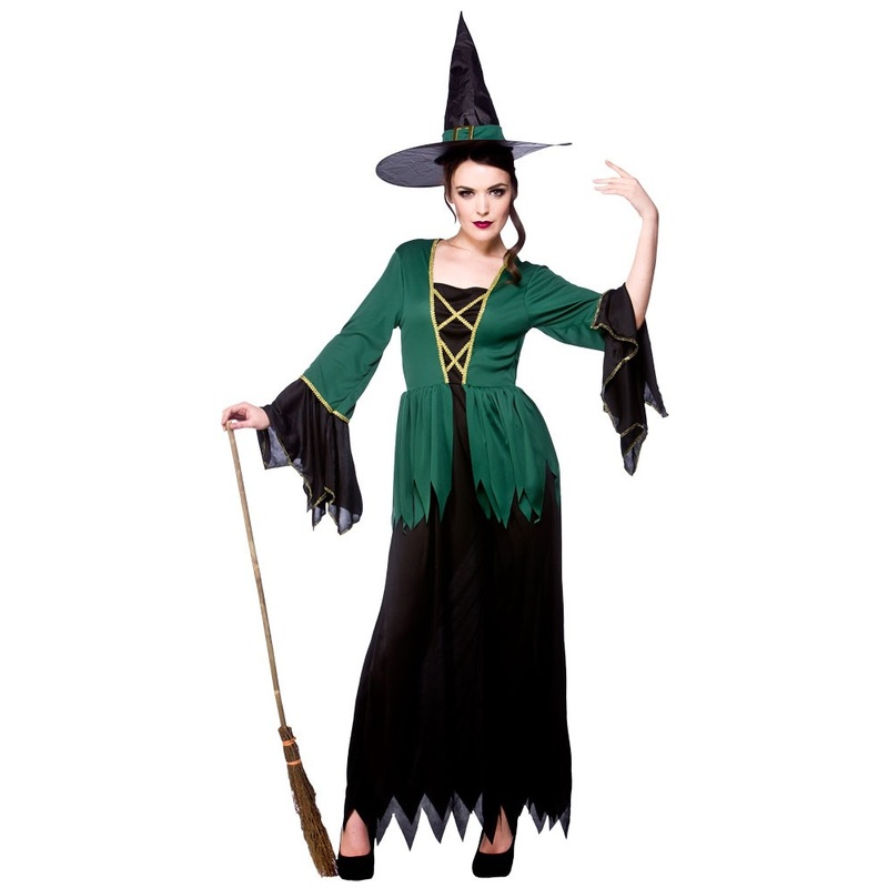 Moor witch Murella ladies costume in black and green M